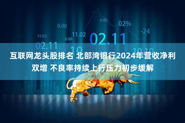 互联网龙头股排名 北部湾银行2024年营收净利双增 不良率持续上行压力初步缓解